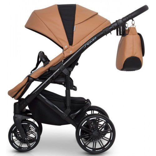 RIKO - Carrinho multifuncional SIGMA + KITE ISOFIX READY Cognac