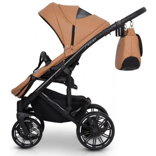 RIKO - Carrinho multifuncional SIGMA + KITE ISOFIX READY Cognac