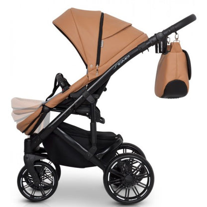 RIKO - Carrinho multifuncional SIGMA + KITE ISOFIX READY Cognac