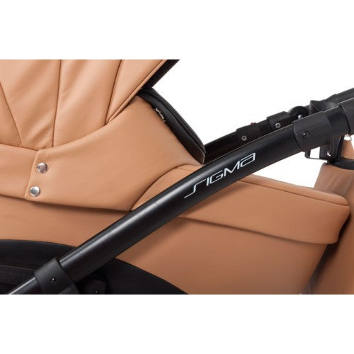 RIKO - Carrinho multifuncional SIGMA + KITE ISOFIX READY Cognac