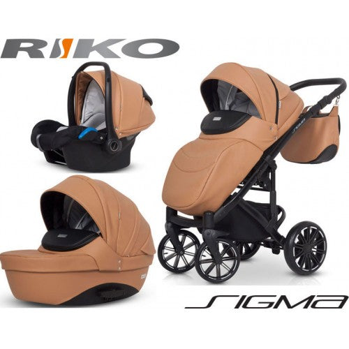 RIKO - Carrinho multifuncional SIGMA + KITE ISOFIX READY Camel