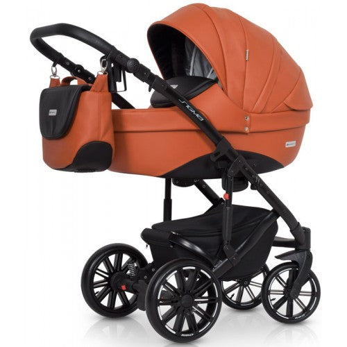 RIKO - Carrinho multifuncional SIGMA + KITE ISOFIX READY Cognac