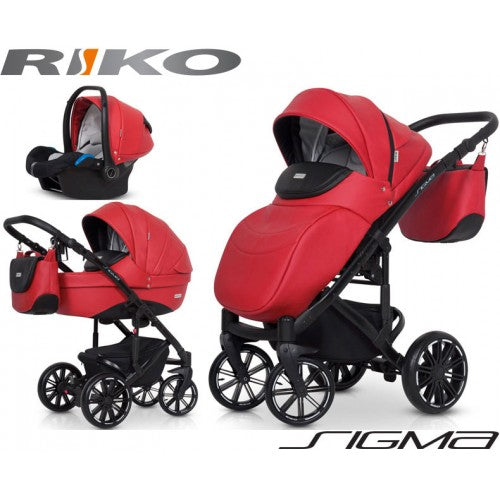 RIKO - Carrinho multifuncional SIGMA + KITE ISOFIX READY Scarlet