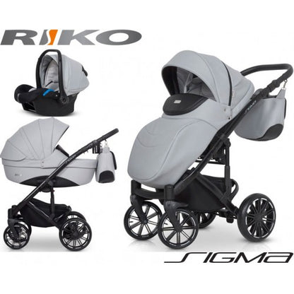 RIKO - Carrinho multifuncional SIGMA + KITE ISOFIX READY Stone