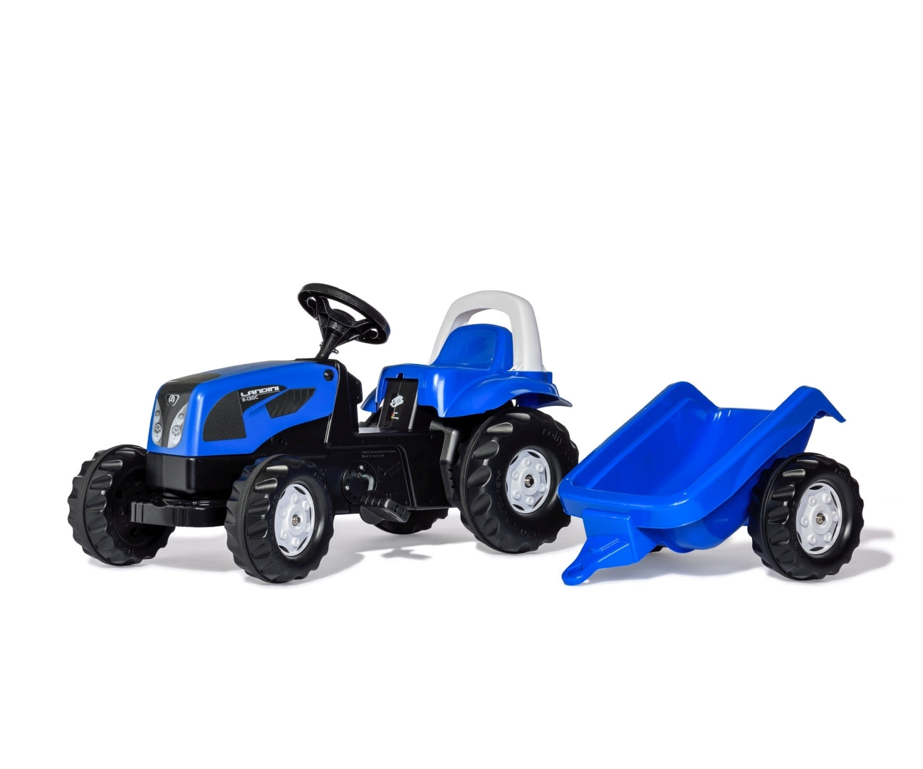 Trator Kart A Pedais Landini Com Reboque Rolly Toys