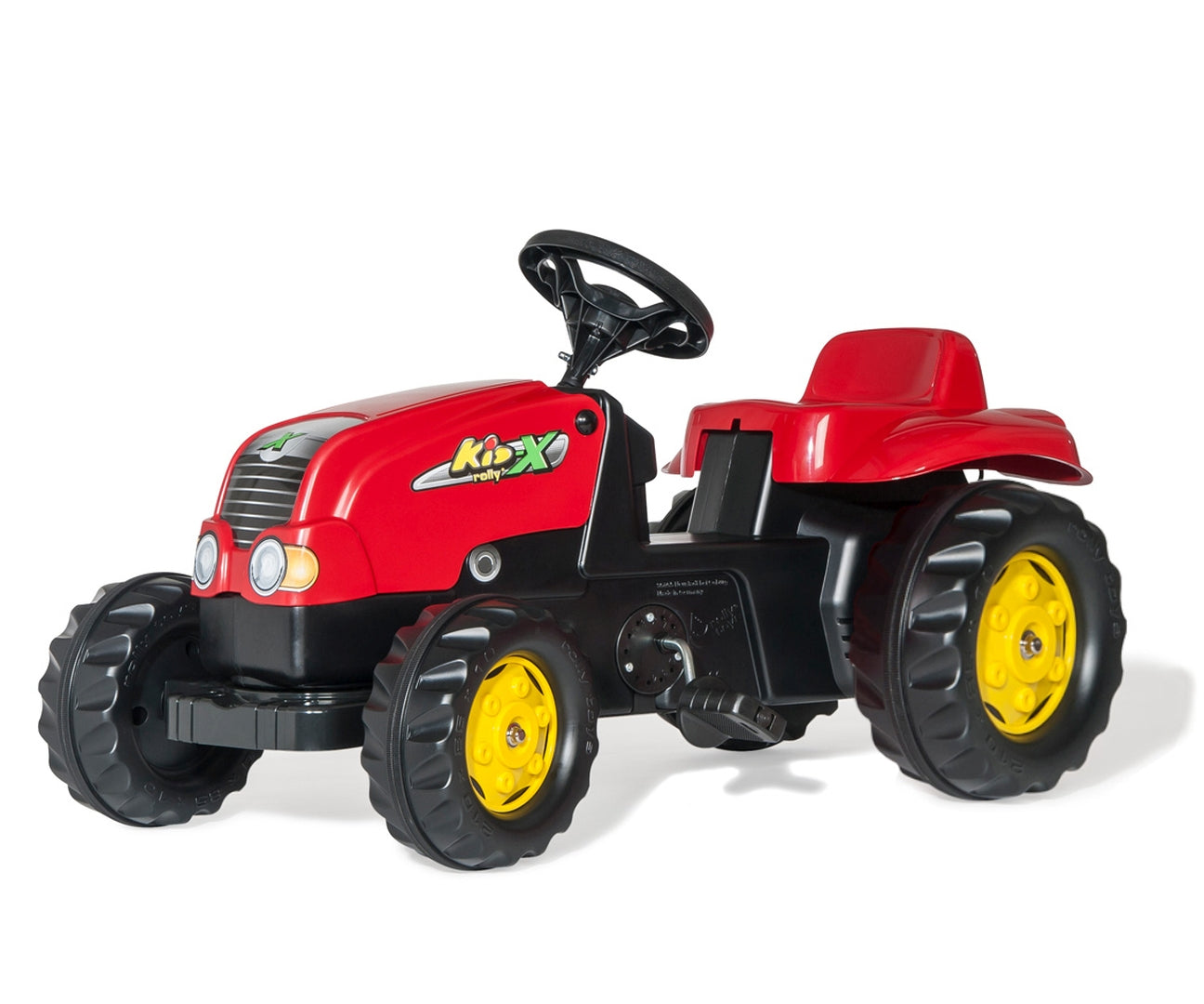 Trator Kart A Pedais Com Reboque Vermelho Rolly Toys