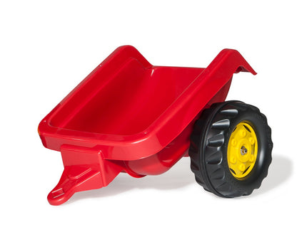 Trator Kart A Pedais Com Reboque Vermelho Rolly Toys