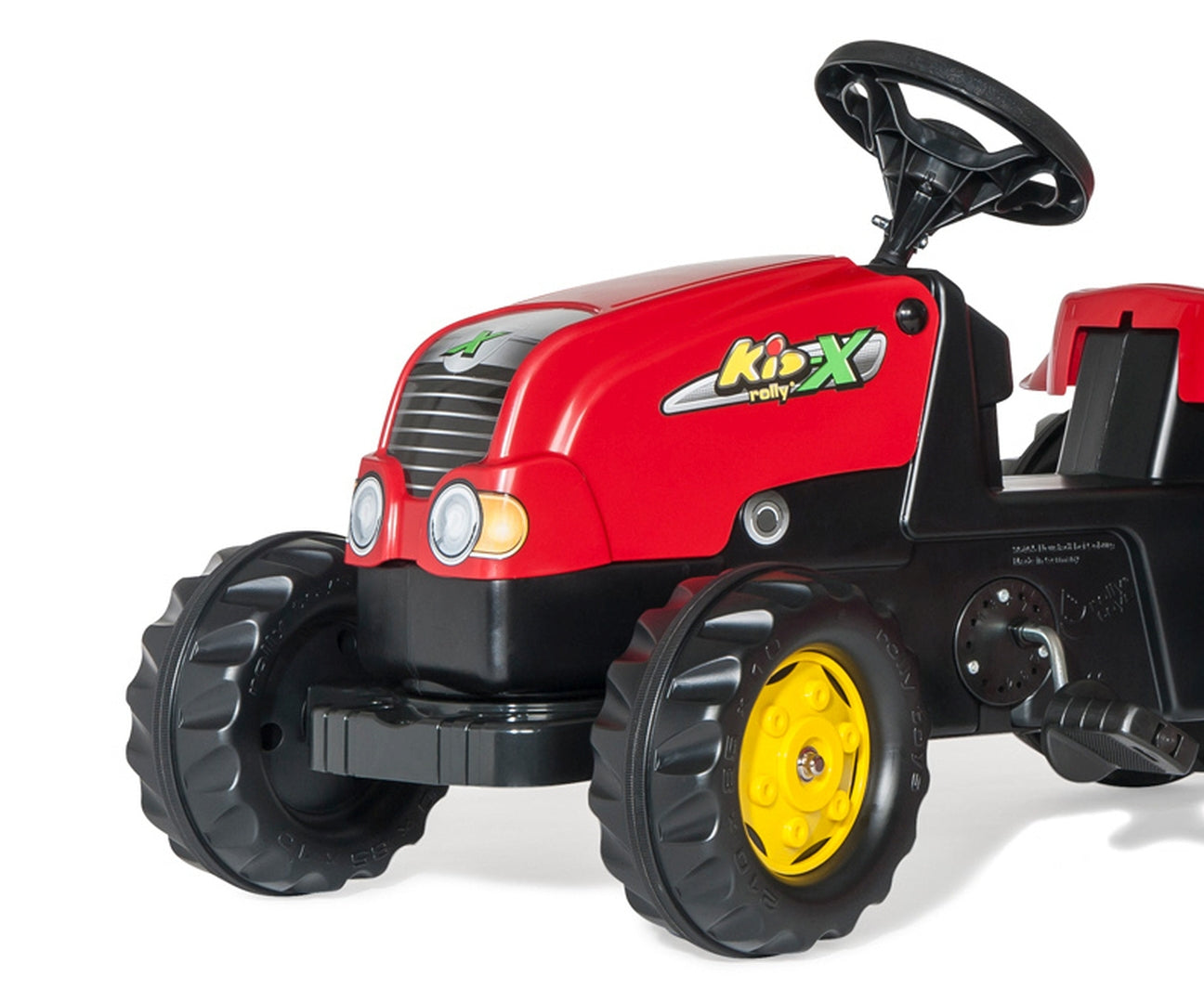 Trator Kart A Pedais Com Reboque Vermelho Rolly Toys
