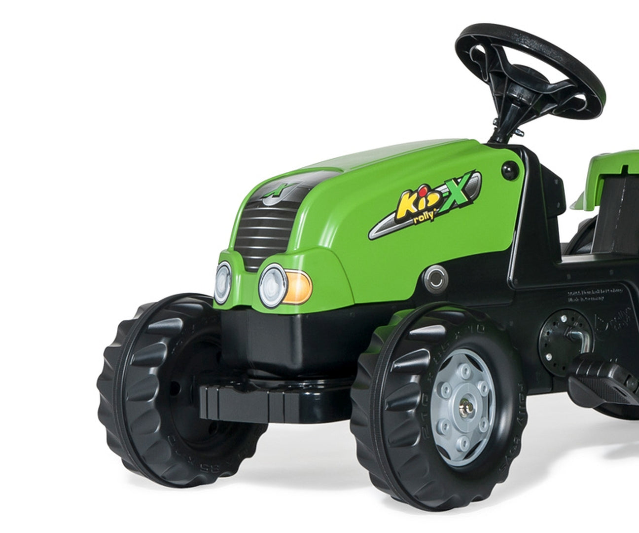 Trator Kart A Pedais Com Reboque Verde Rolly Toys