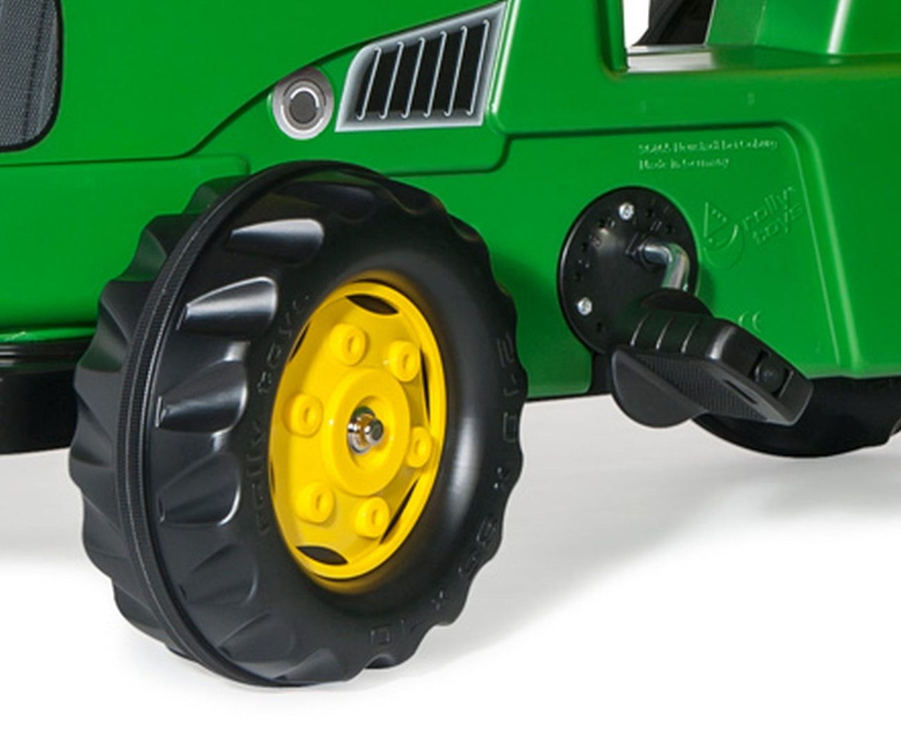 Trator John Deere Kart A Pedais Com Reboque Rolly Toys