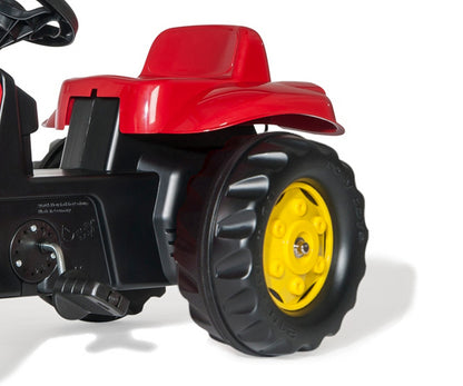 Trator Kart A Pedais Com Balde E Reboque Vermelho Rolly Toys