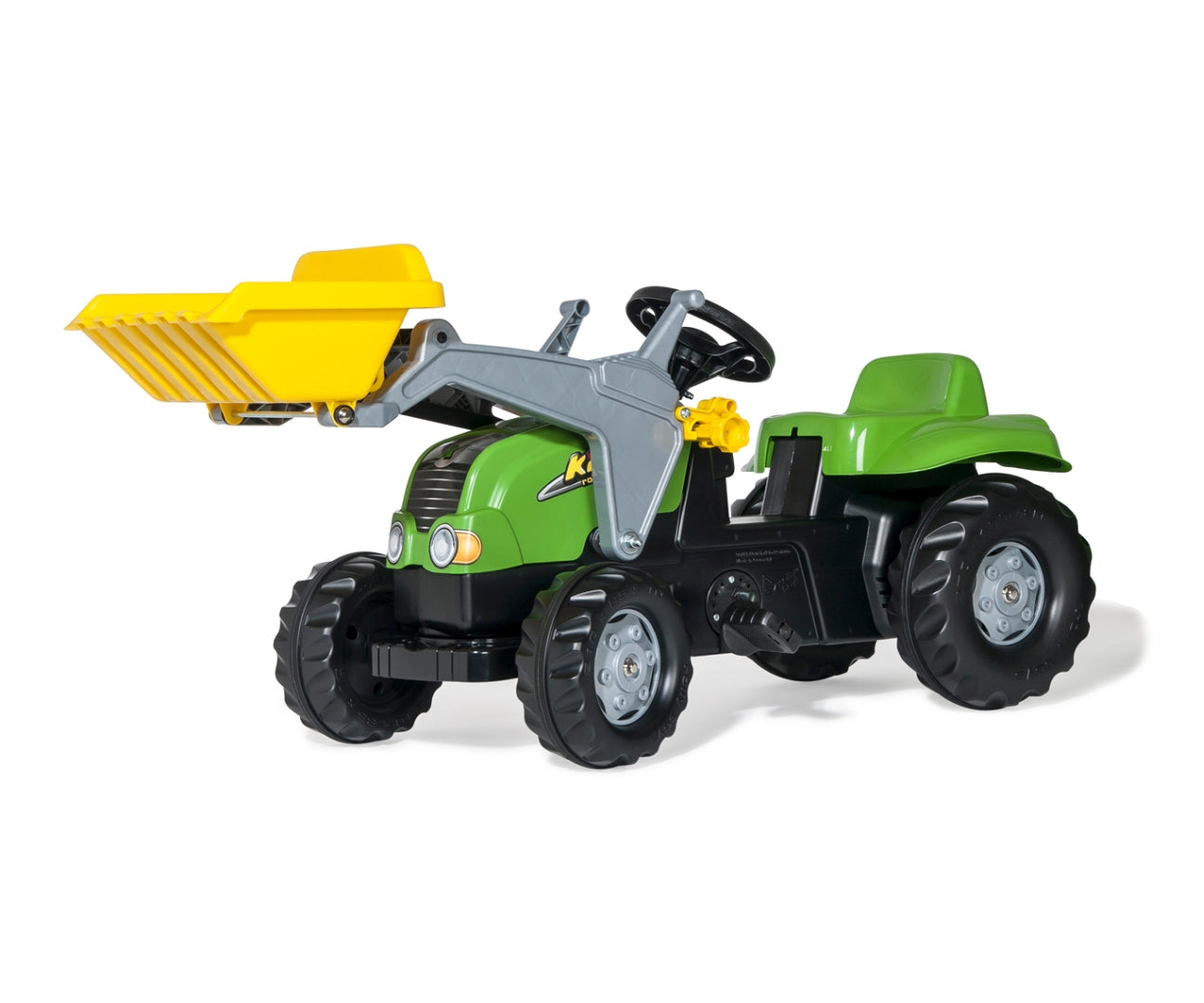 Trator Kart A Pedais X Com Balde E Reboque Verde Rolly Toys