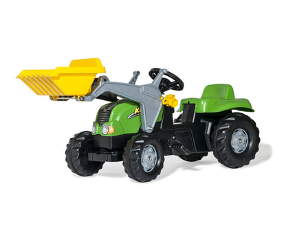 Trator Kart A Pedais X Com Balde E Reboque Verde Rolly Toys
