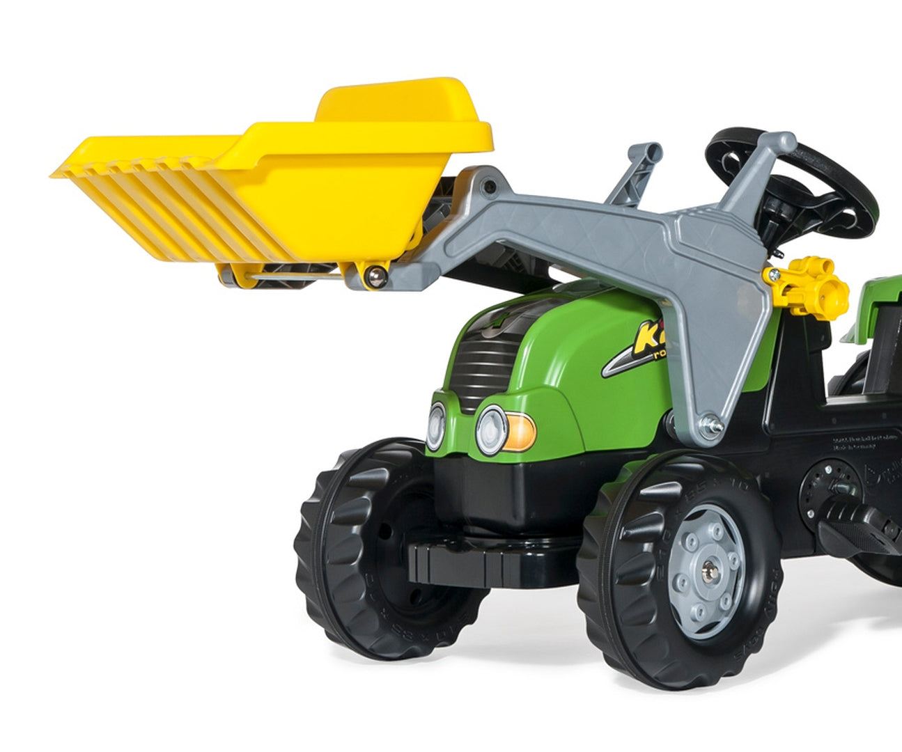 Trator Kart A Pedais X Com Balde E Reboque Verde Rolly Toys