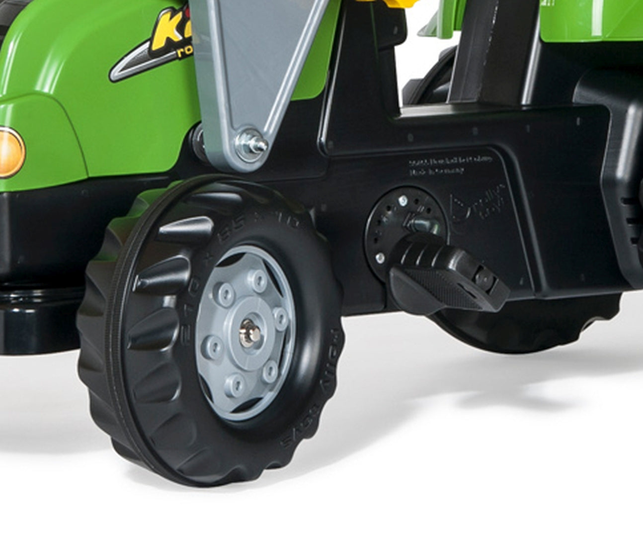 Trator Kart A Pedais X Com Balde E Reboque Verde Rolly Toys