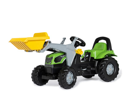 Trator Kart A Pedais Deutz Fahir 5115G Tb Com Balde E Reboque Rolly Toys