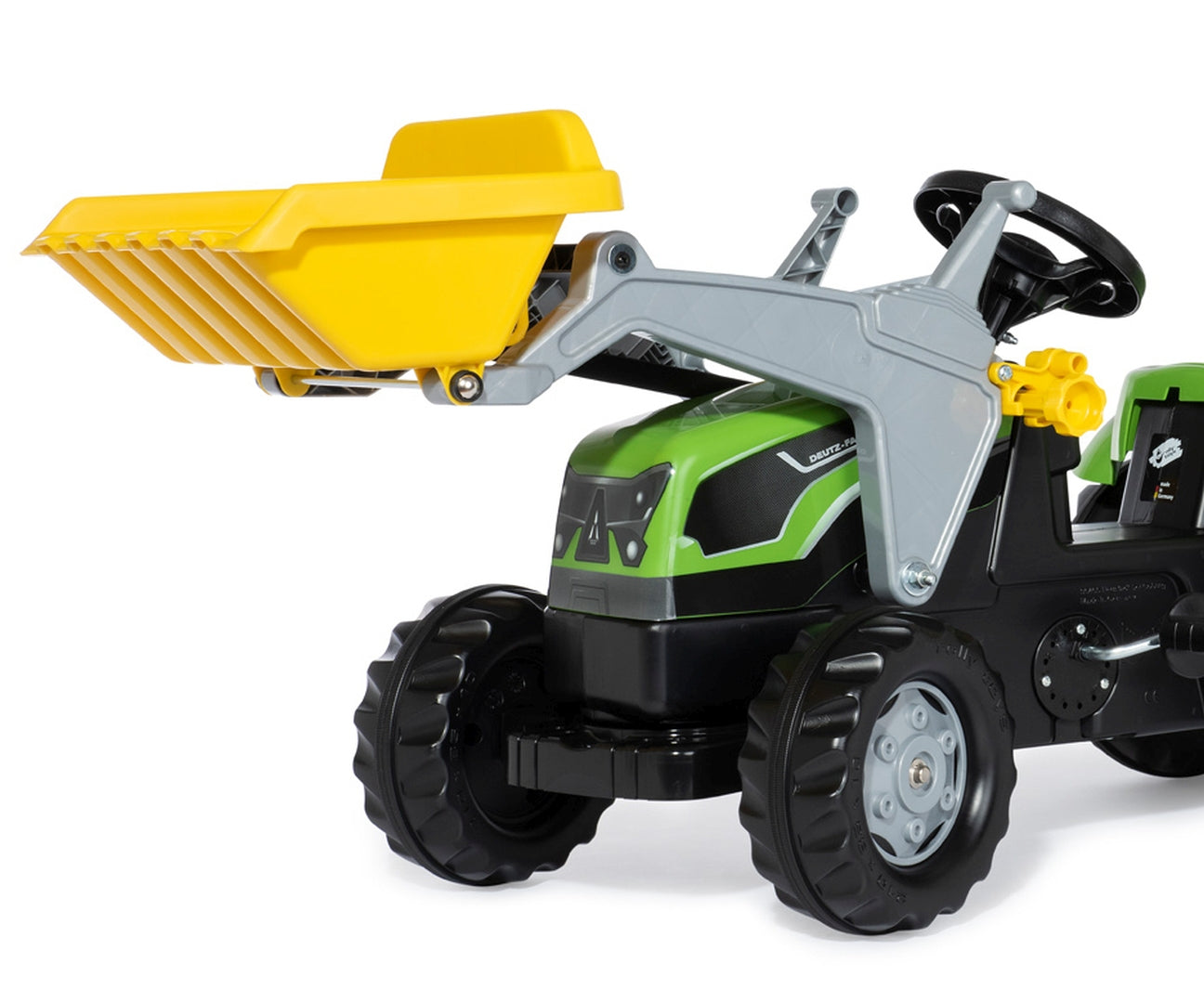 Trator Kart A Pedais Deutz Fahir 5115G Tb Com Balde E Reboque Rolly Toys