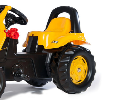 Trator Jcb Kart A Pedais Com Balde E Reboque Rolly Toys