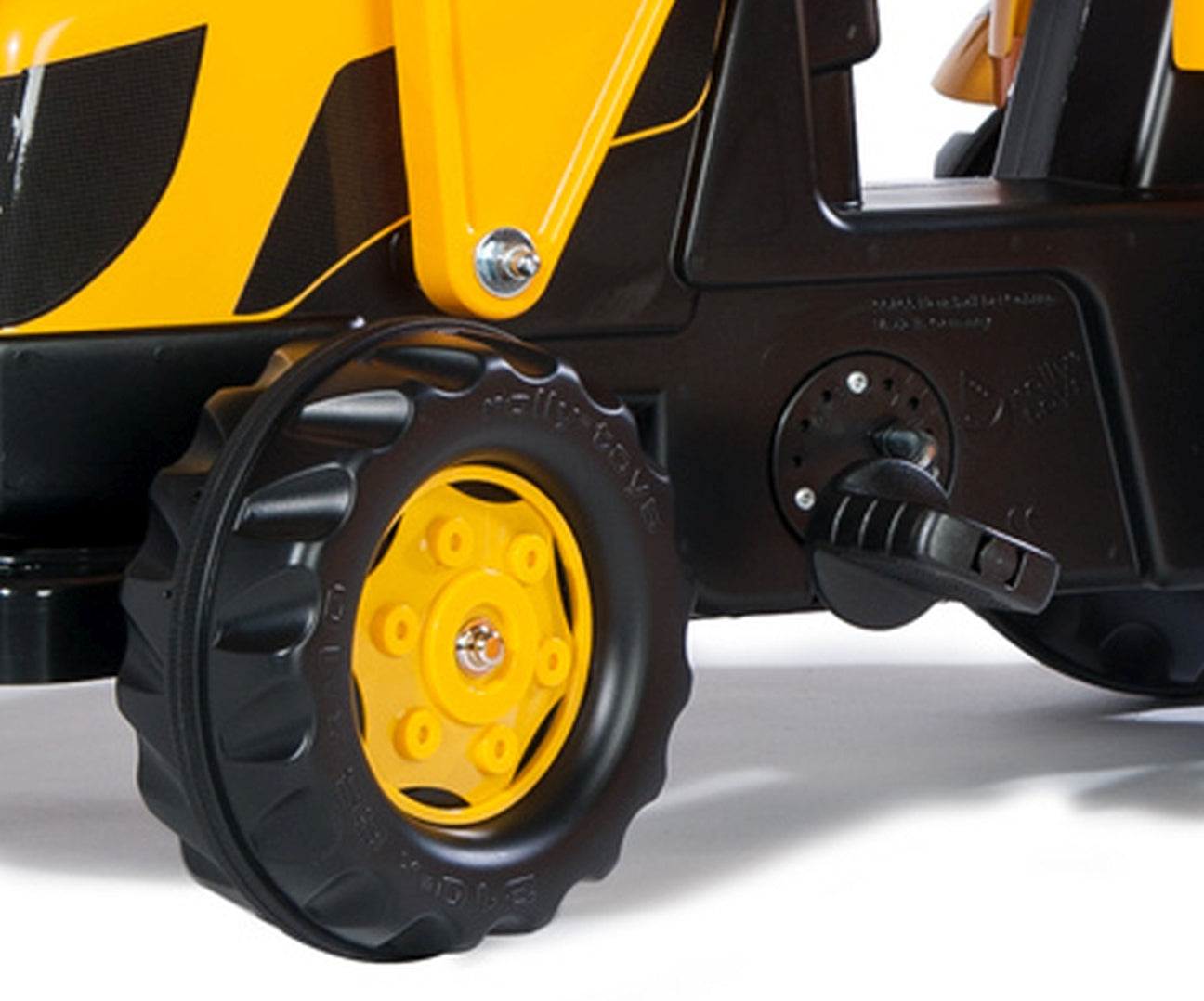 Trator Jcb Kart A Pedais Com Balde E Reboque Rolly Toys