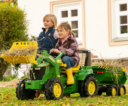 Semirreboque Halfpipe Para Trator John Deere De 2 Lugares Rolly Toys