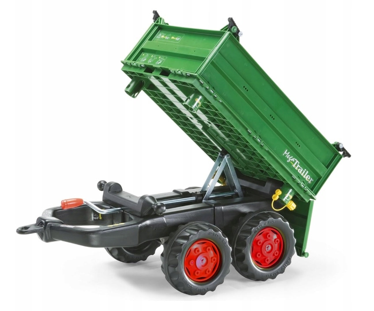 Mega Trailer Verde Escuro Rodas De 2 Lugares Rolly Toys