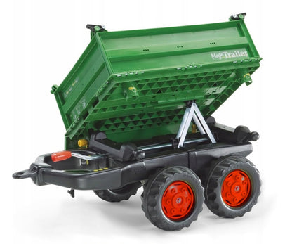 Mega Trailer Verde Escuro Rodas De 2 Lugares Rolly Toys
