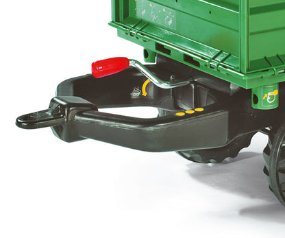 Mega Trailer Verde Escuro Rodas De 2 Lugares Rolly Toys