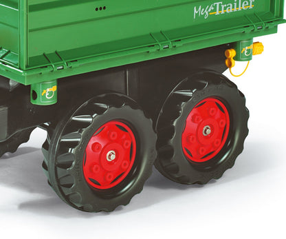 Mega Trailer Verde Escuro Rodas De 2 Lugares Rolly Toys
