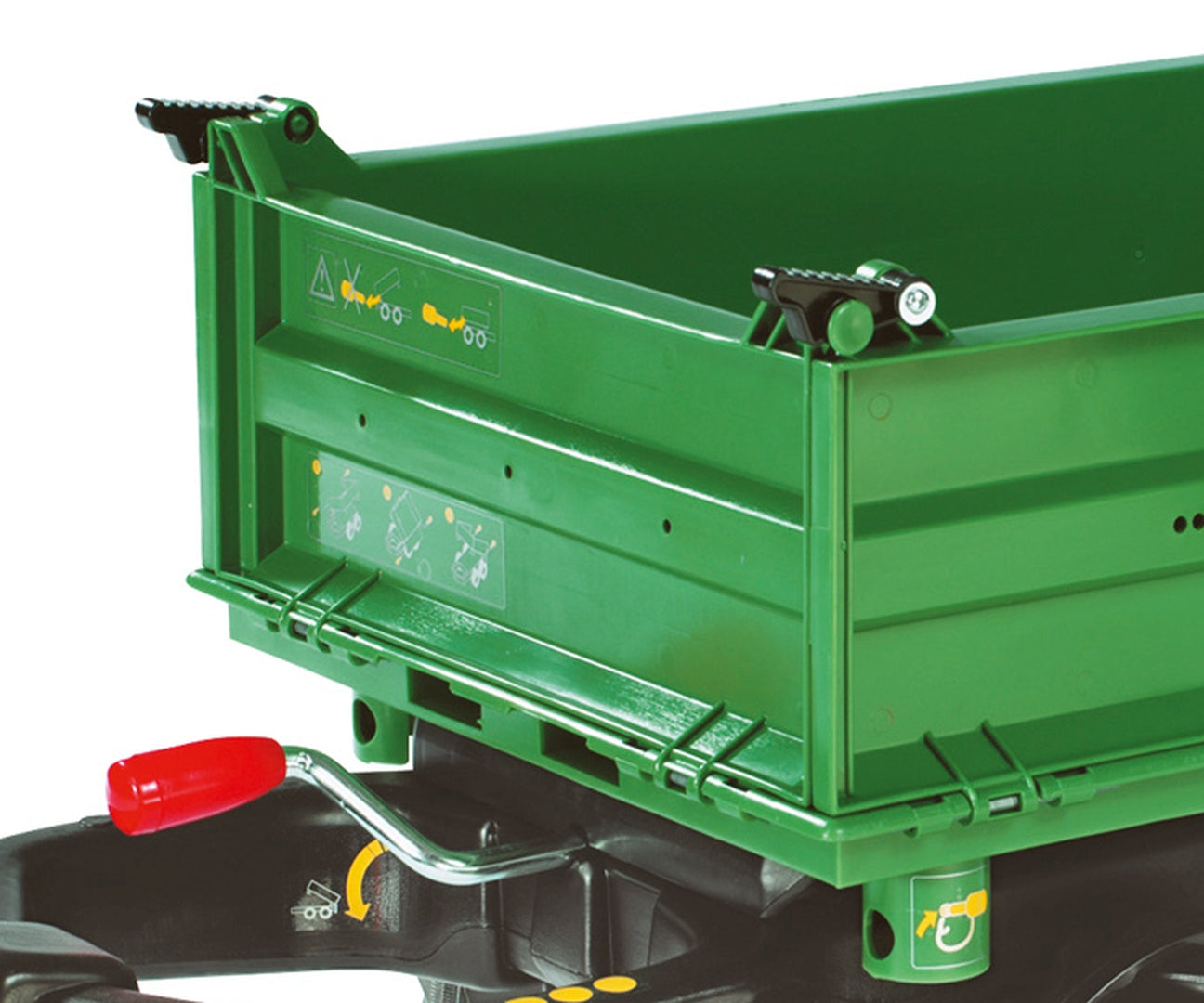 Mega Trailer Verde Escuro Rodas De 2 Lugares Rolly Toys
