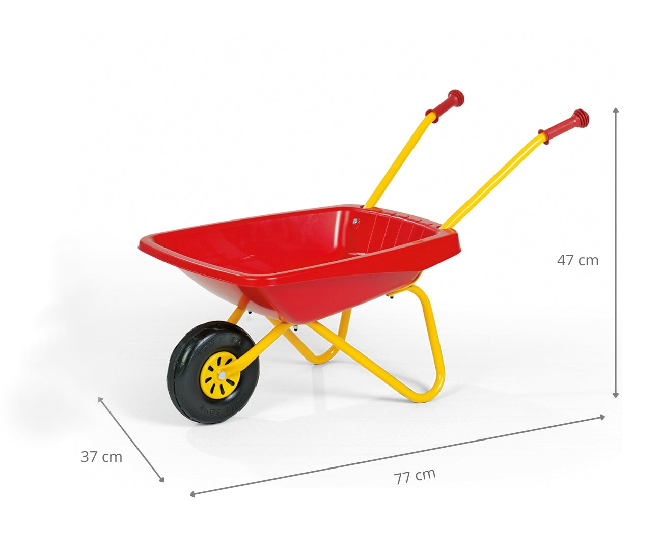 Carrinho De Mão De Plástico Vermelho Rolly Toys