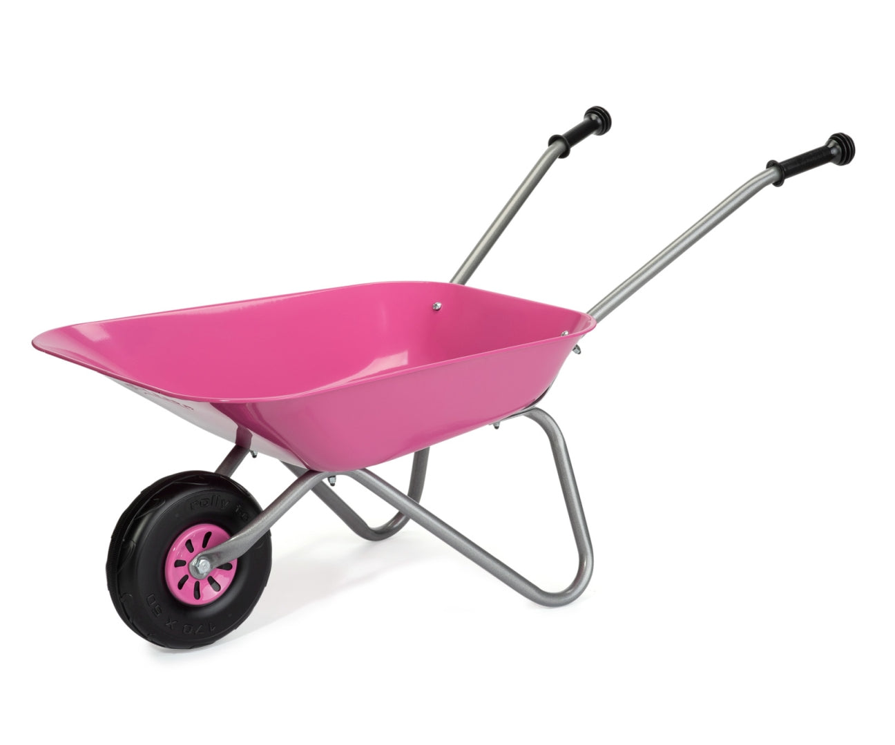 Carrinho De Mão Metálico Cor-De-Rosa Rolly Toys