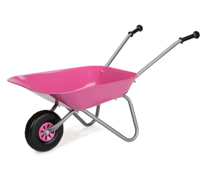 Carrinho De Mão Metálico Cor-De-Rosa Rolly Toys