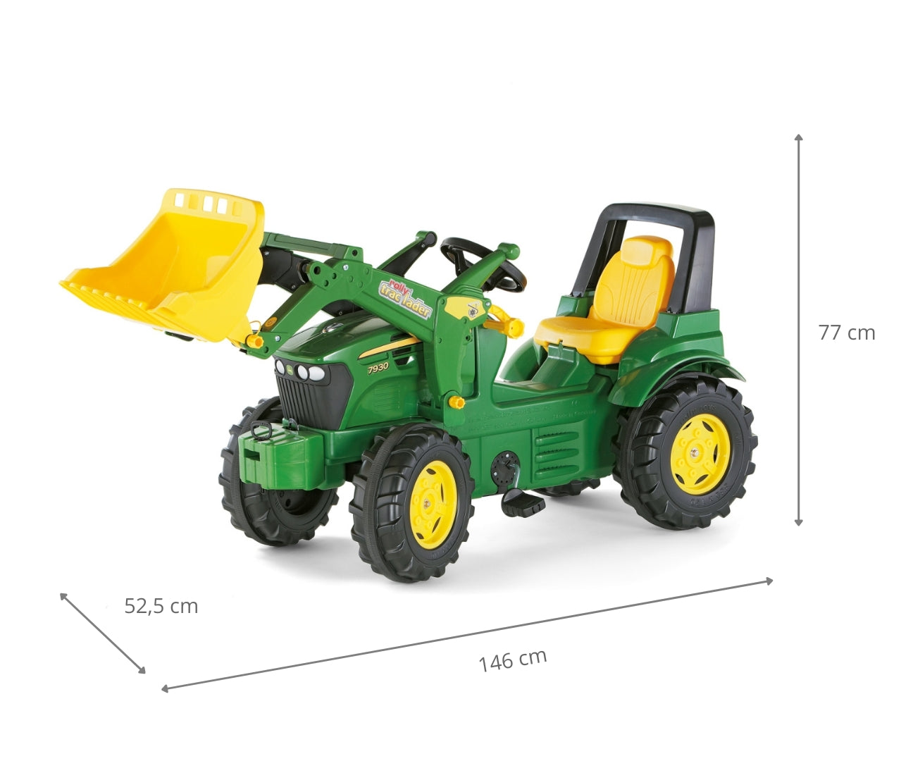 Trator Farmtrac John Deere 7930 Com Balde Rolly Toys