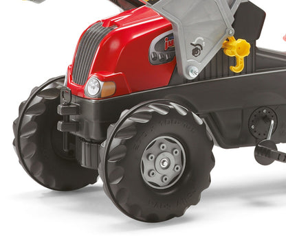 Trator Junior Rt Com Reboque E Balde Vermelho Rolly Toys