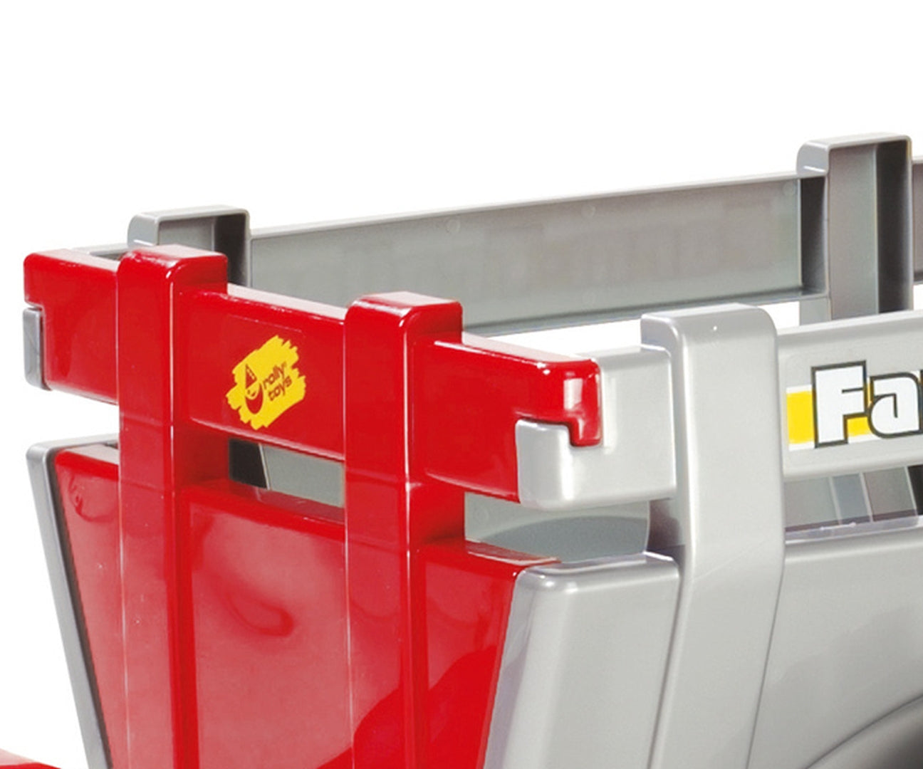 Trator Junior Rt Com Reboque E Balde Vermelho Rolly Toys