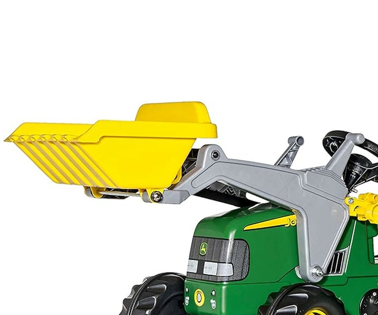Trator John Deere Junior Com Balde E Reboque Rolly Toys
