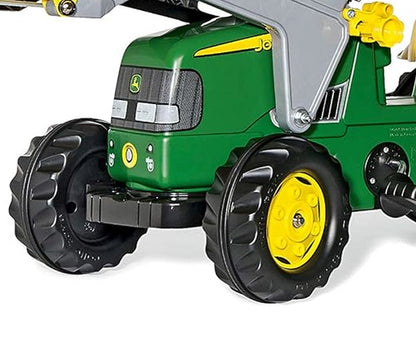 Trator John Deere Junior Com Balde E Reboque Rolly Toys