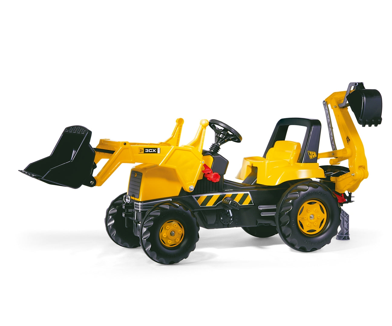 Jcb Junior Trator Com Balde E Reboque Rolly Toys
