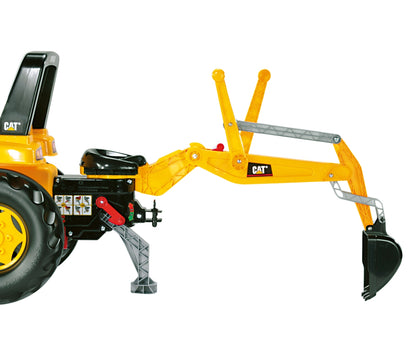 Trator Junior Cat Com Balde E Reboque Rolly Toys