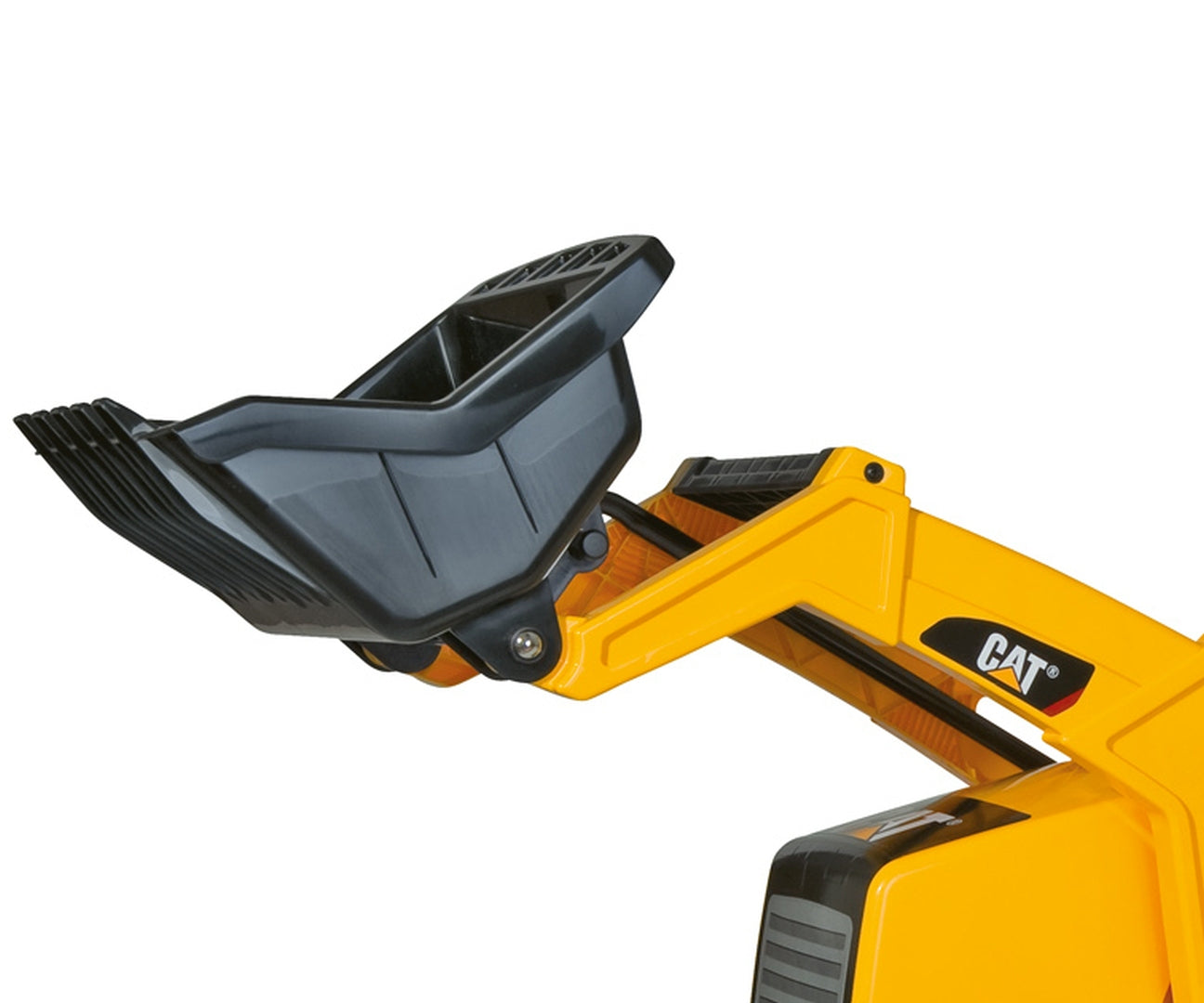 Trator Junior Cat Com Balde E Reboque Rolly Toys