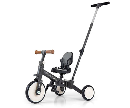 Bicicleta 5In1 Optimus Max Cinzento Escuro Qplay