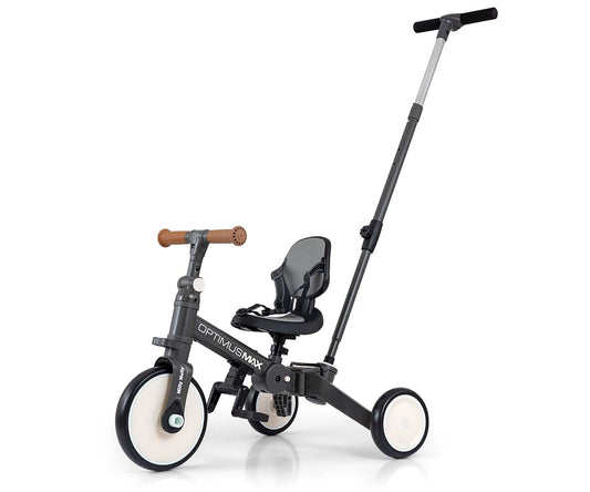 Bicicleta 5In1 Optimus Max Cinzento Escuro Qplay