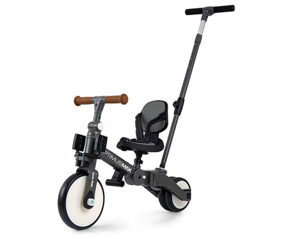 Bicicleta 5In1 Optimus Max Cinzento Escuro Qplay