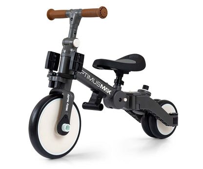 Bicicleta 5In1 Optimus Max Cinzento Escuro Qplay