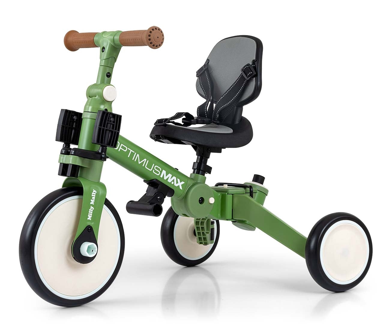 Bicicleta 5 Em 1 Optimus Max Verde Milly Mally