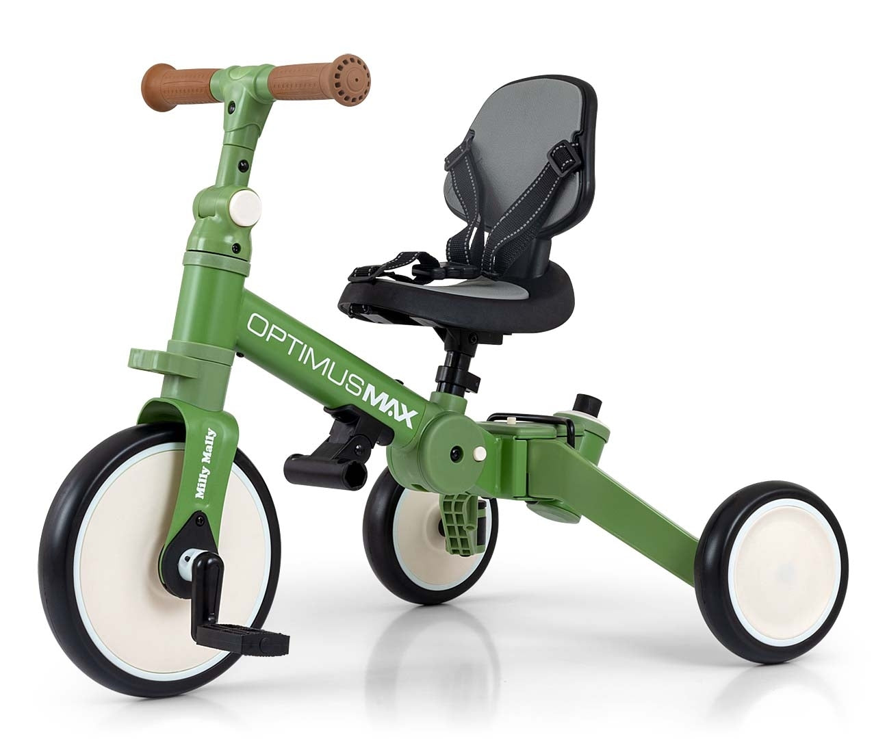 Bicicleta 5 Em 1 Optimus Max Verde Milly Mally