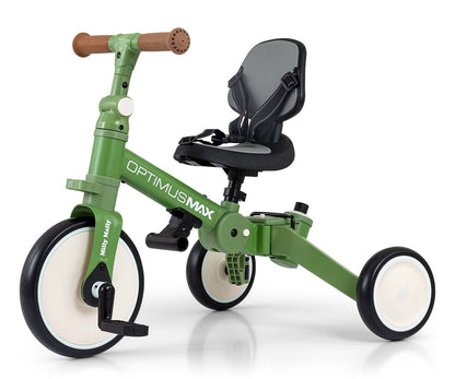 Bicicleta 5 Em 1 Optimus Max Verde Milly Mally
