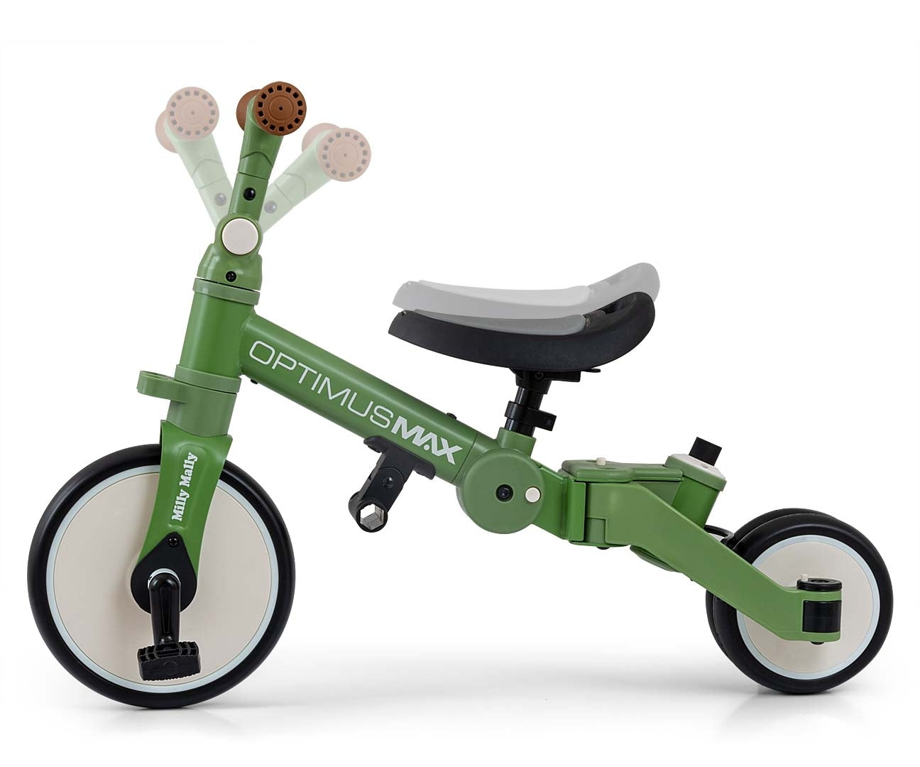 Bicicleta 5 Em 1 Optimus Max Verde Milly Mally
