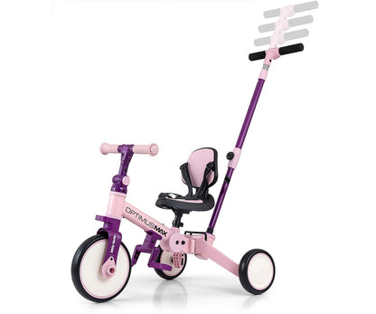 Bicicleta 5In1 Optimus Max Rosa Milly Mally