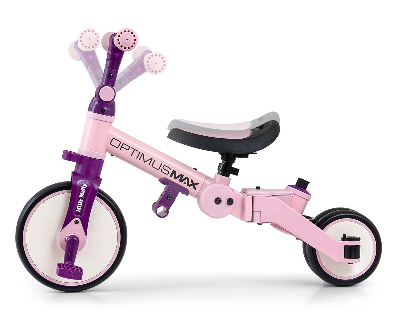 Bicicleta 5In1 Optimus Max Rosa Milly Mally